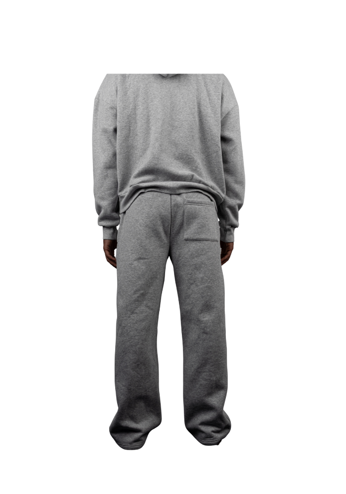 Salaam Open-Hem Grey Sweatpants