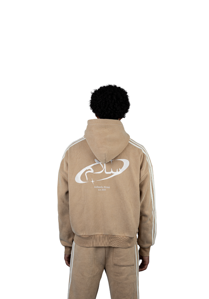 Salaam Brown Zip-up